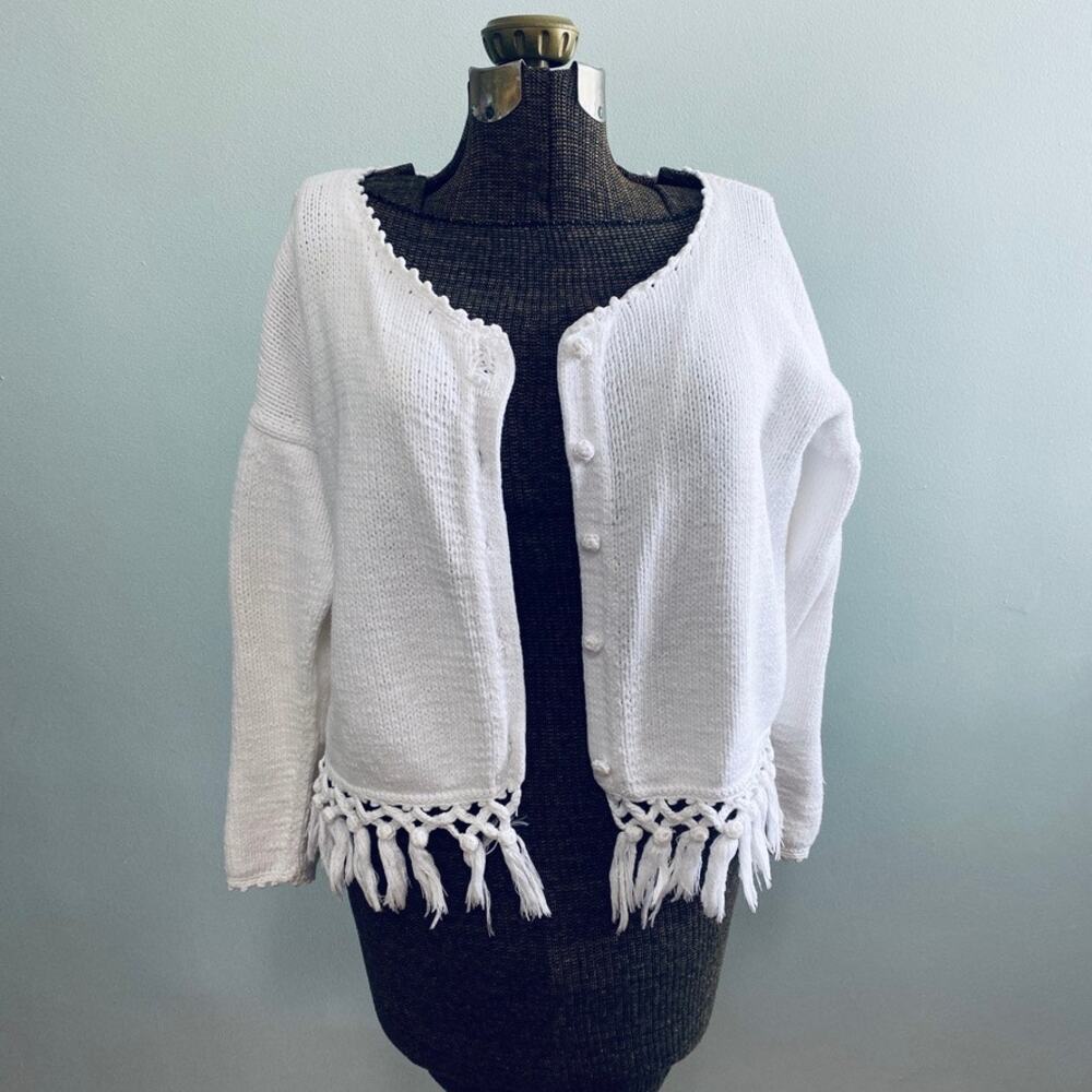 Bergdorf Goodman white cardigan